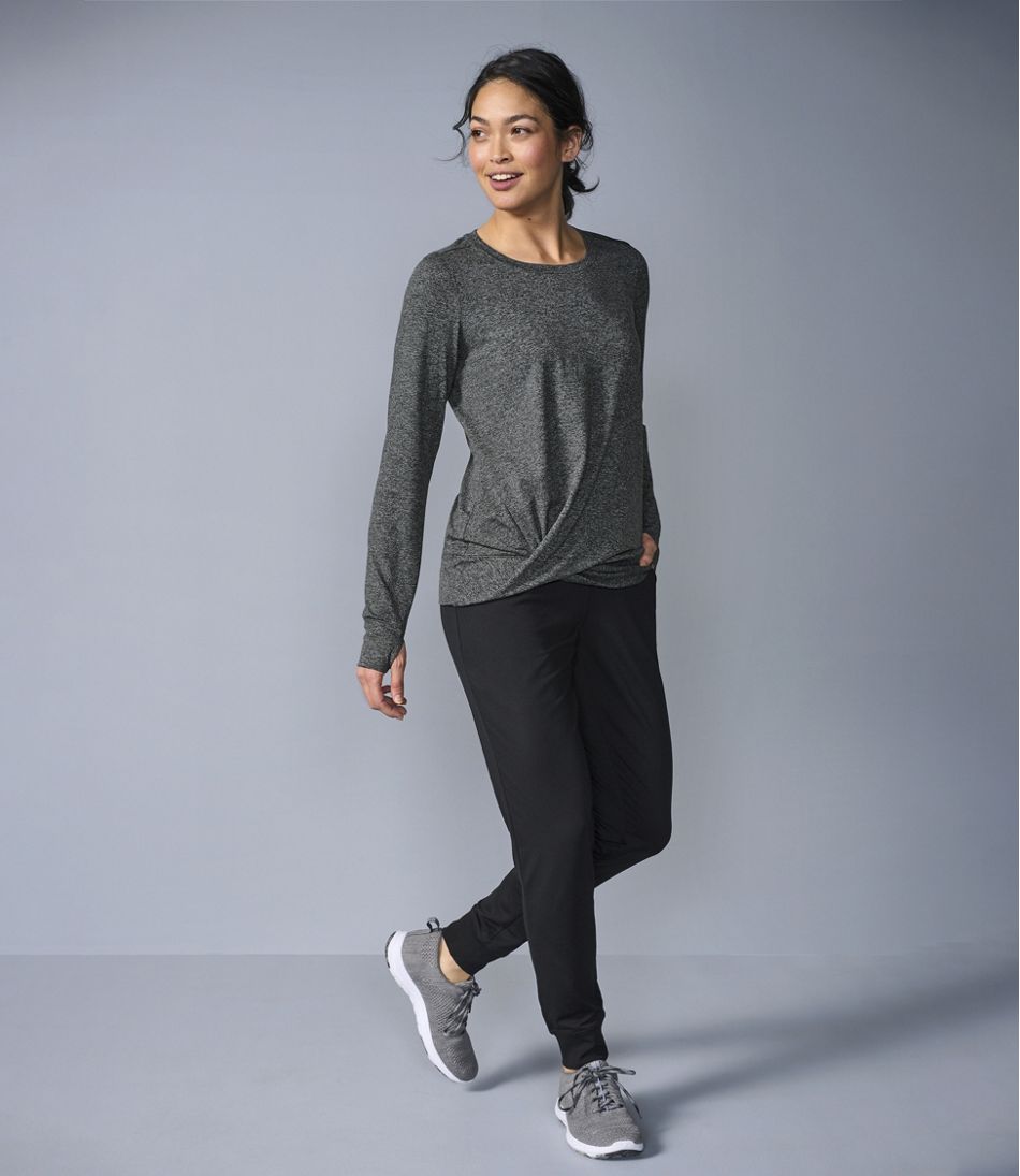 Women's VentureSoft Twist-Front Top, Long-Sleeve / L.L.Bean