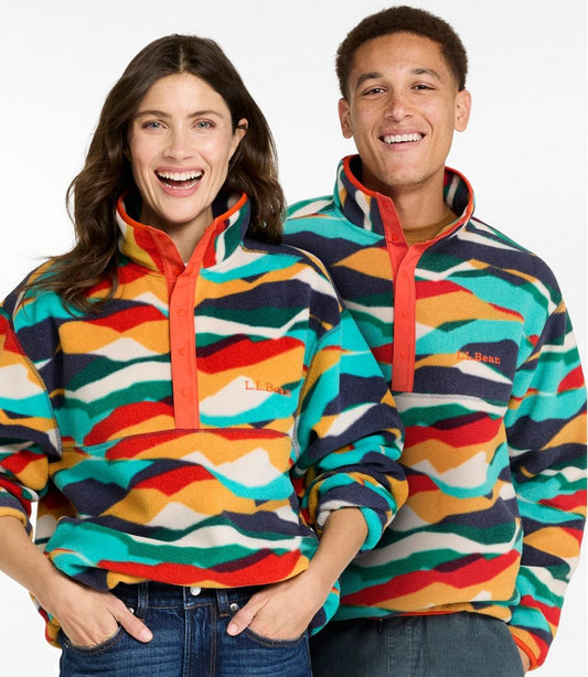 Adults' Bean's Classic Fleece Pullover, Print / L.L.Bean