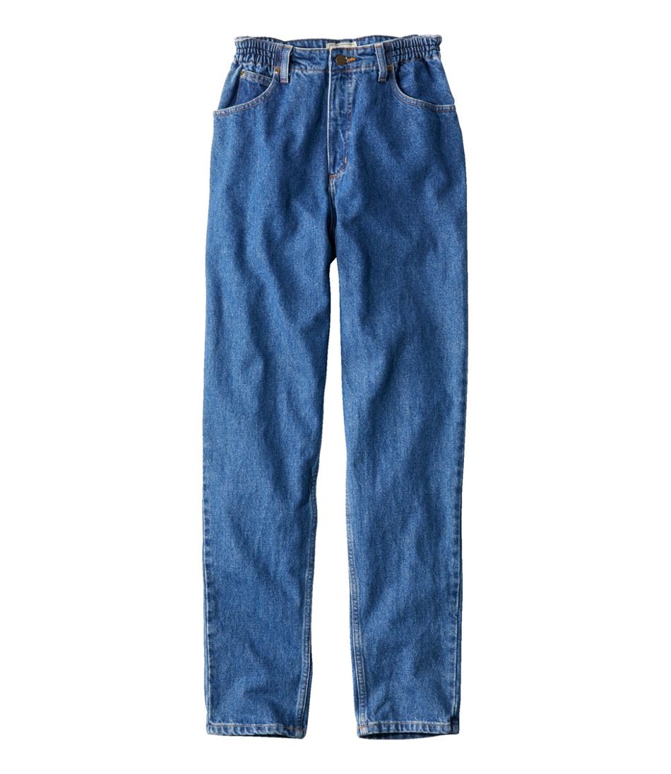 Women's Double L® Jeans, Ultra High-Rise Comfort Waist Tapered Leg / L.L.Bean