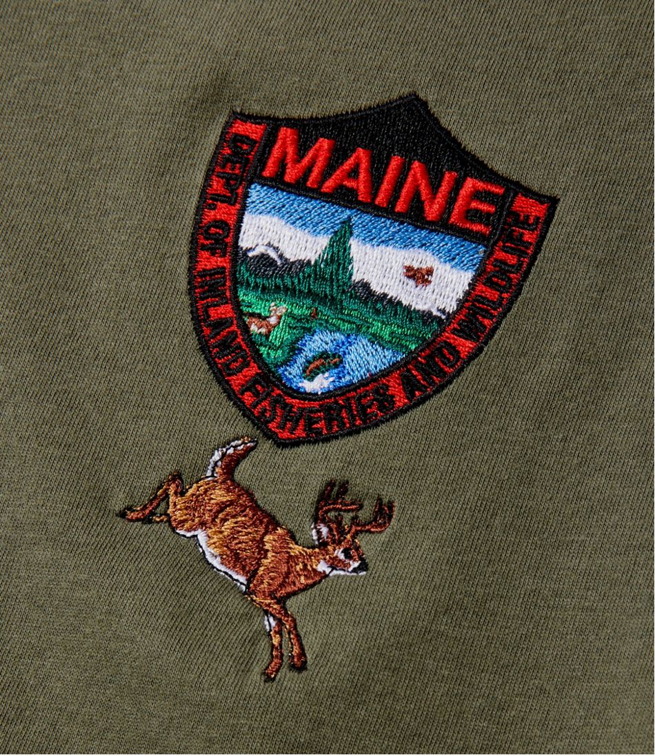 Men's Maine Inland Fisheries and Wildlife Tee, White-Tailed Deer / L.L.Bean
