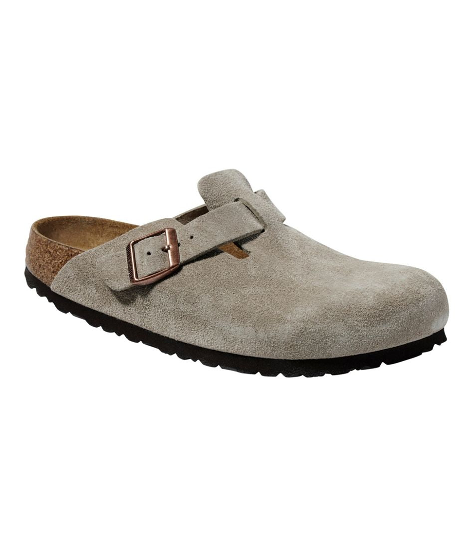 Women's Birkenstock Boston Clogs, Suede Soft Footbed / L.L.Bean
