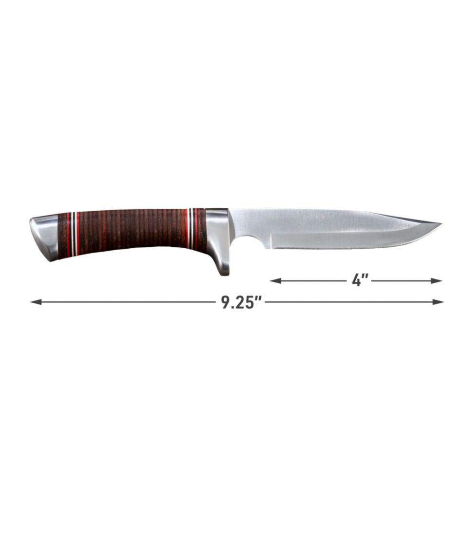 Stacked Leather Hunting Knife / L.L.Bean