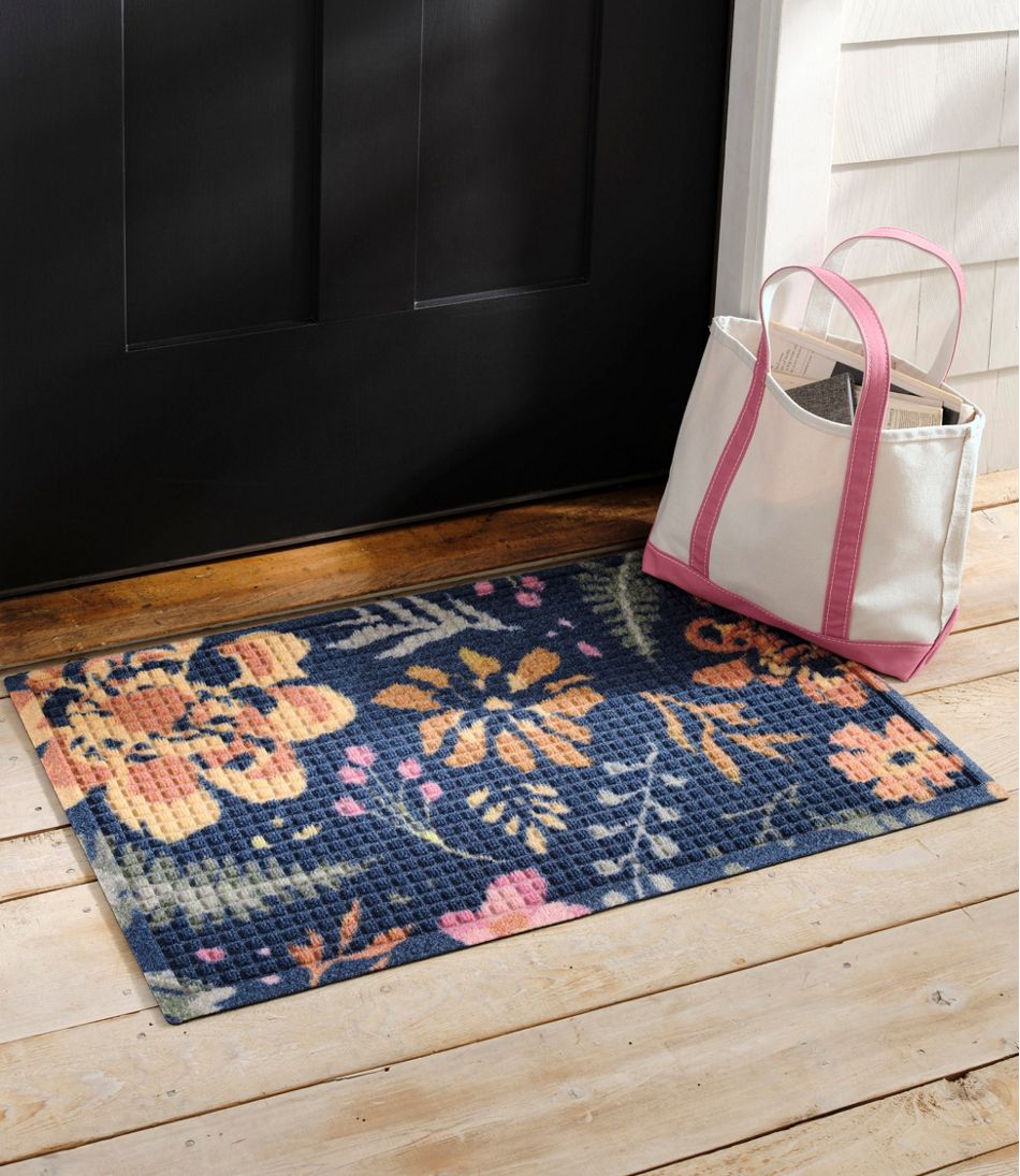 Printed Recycled Waterhog Doormat, Floral / L.L.Bean
