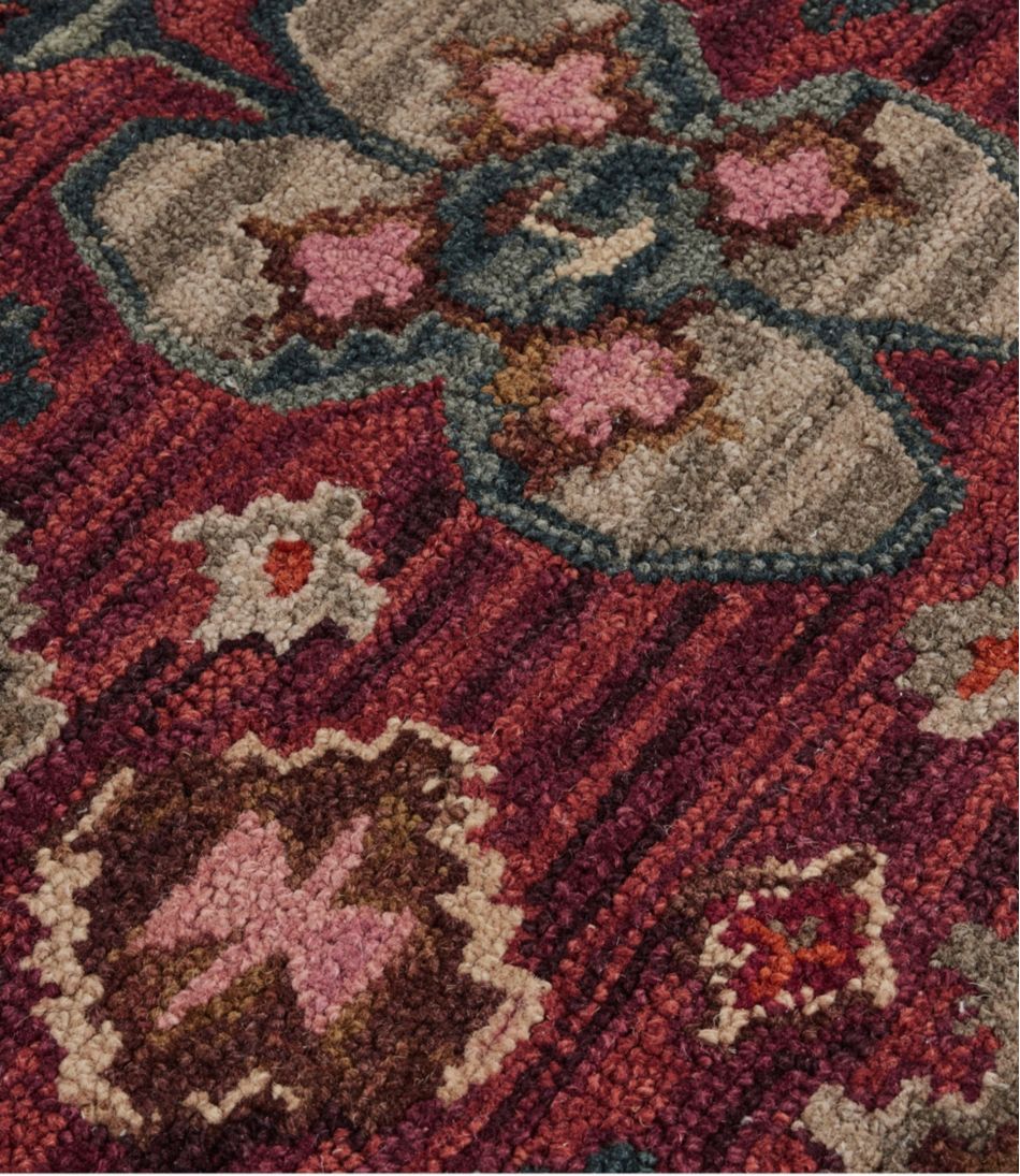 Double Border Wool Hooked Runner, Sienna Multi / L.L.Bean
