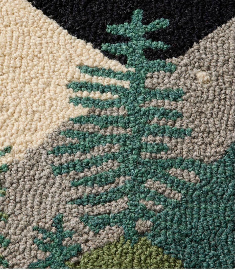 Wool Hooked Runner, Winter Woods / L.L.Bean