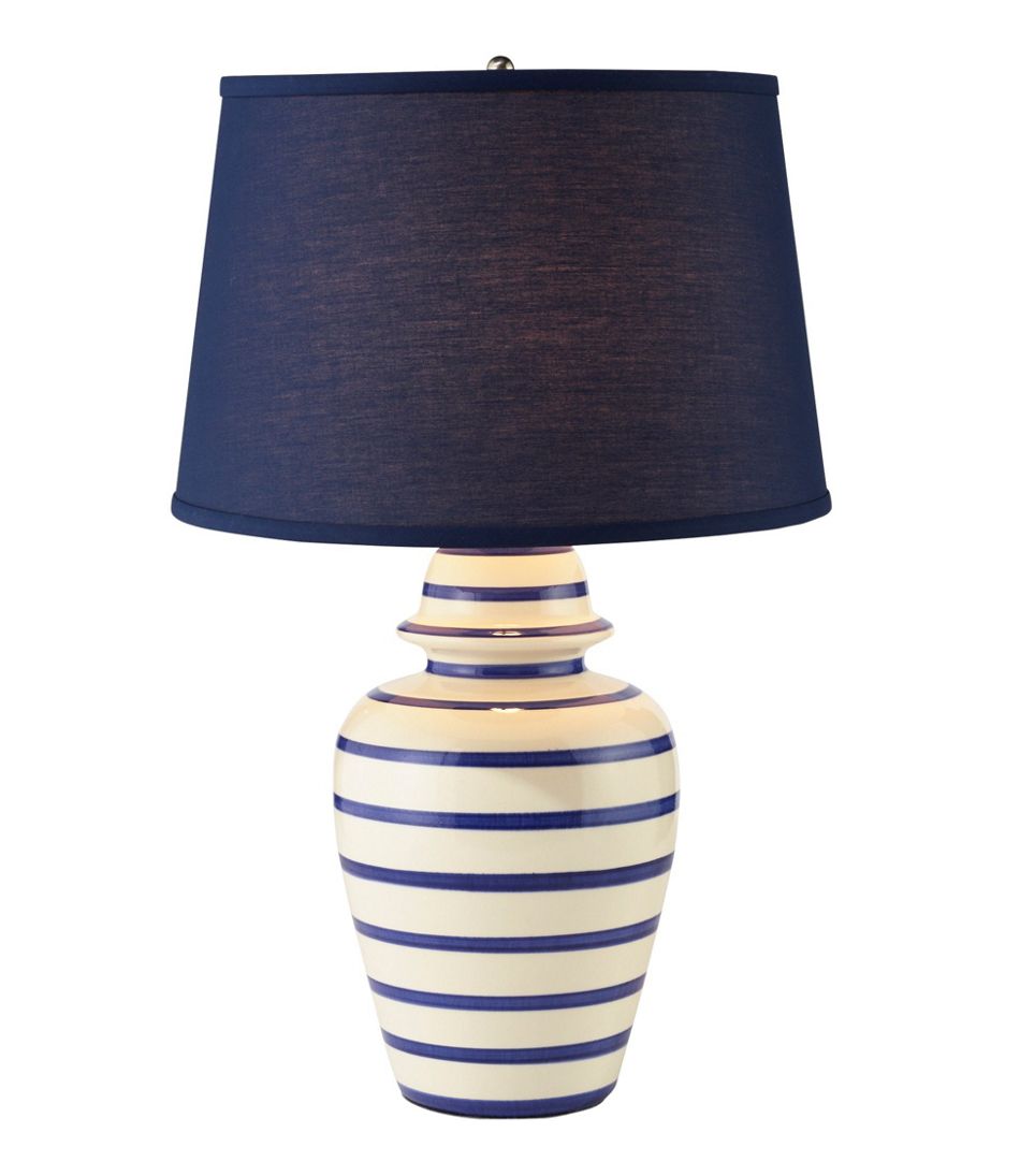 Portland Ceramic Lamp, Stripe / L.L.Bean