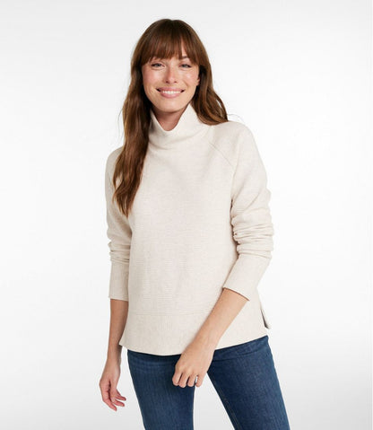 Women's Lakewashed Double-Knit Funnelneck / L.L.Bean