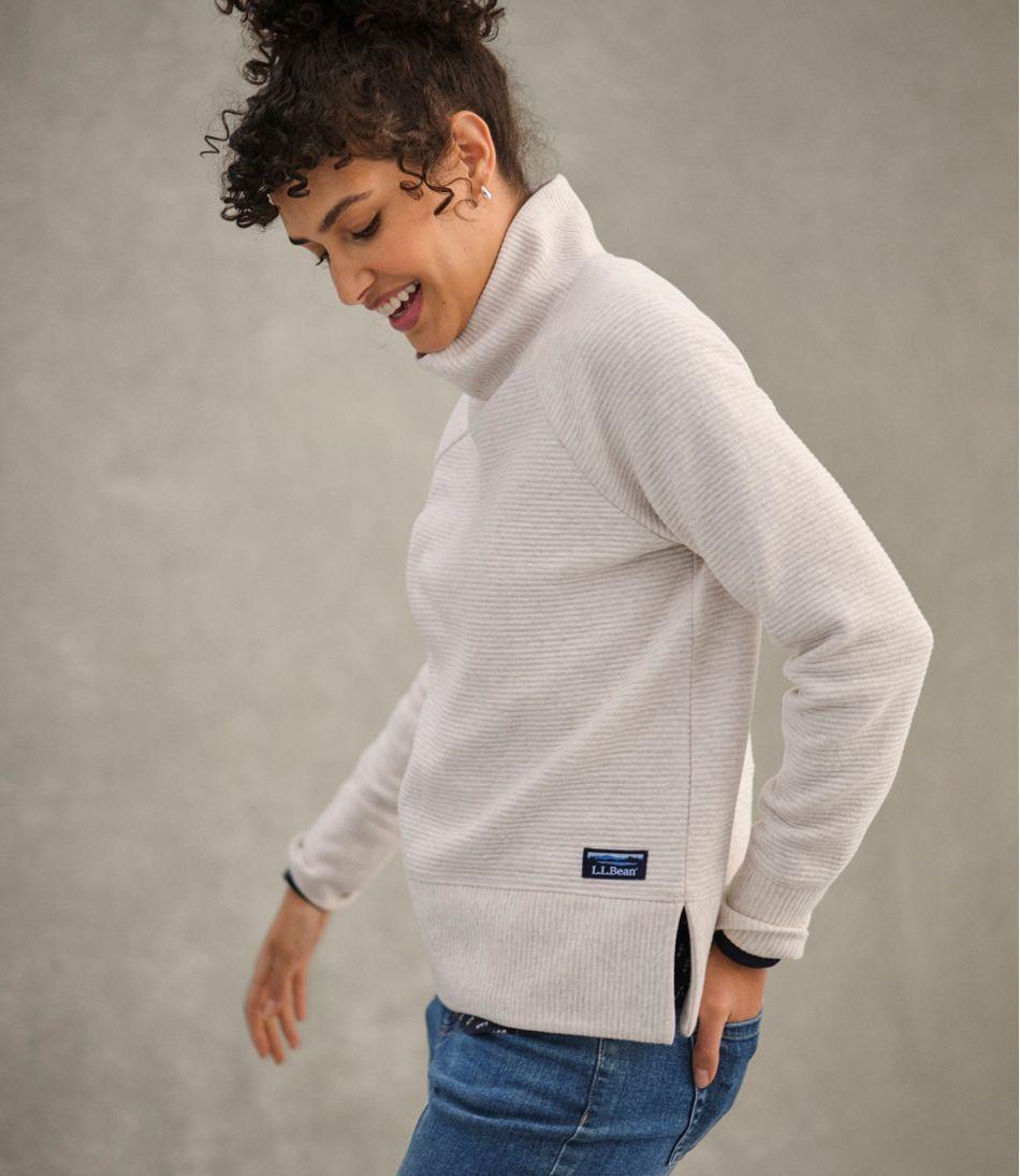 Women's Lakewashed Double-Knit Funnelneck / L.L.Bean