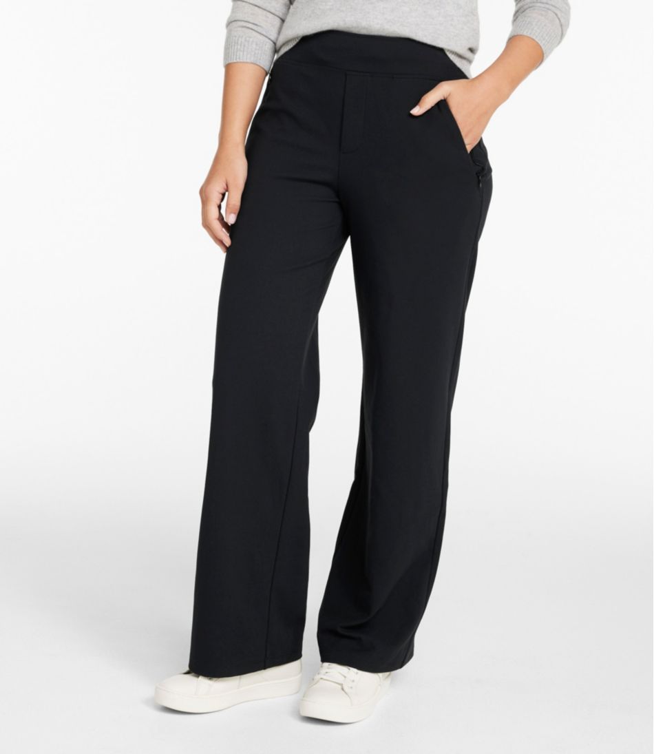 Women's Go-Anywhere Pants, High-Rise Wide-Leg / L.L.Bean