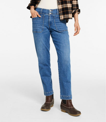 Women's 1912 Field Denim Pants, Mid-Rise Ankle Utility / L.L.Bean