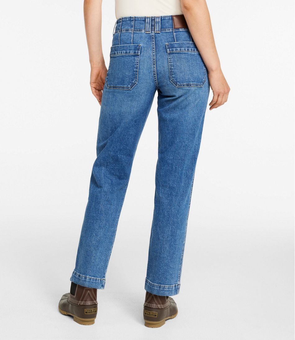 Women's 1912 Field Denim Pants, Mid-Rise Ankle Utility / L.L.Bean