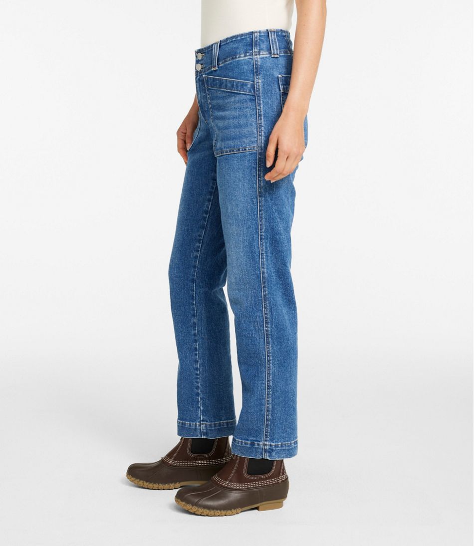 Women's 1912 Field Denim Pants, Mid-Rise Ankle Utility / L.L.Bean