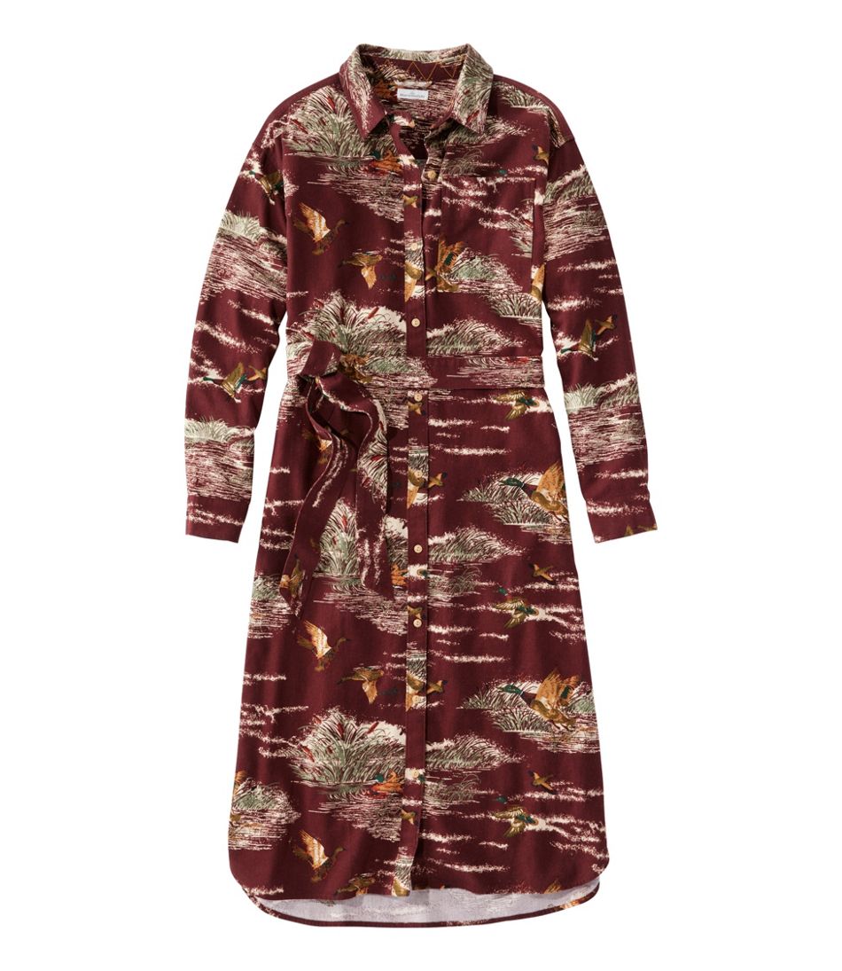 Women's Signature Camp Flannel Midi Dress / L.L.Bean
