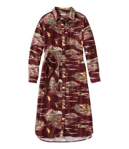 Women's Signature Camp Flannel Midi Dress / L.L.Bean