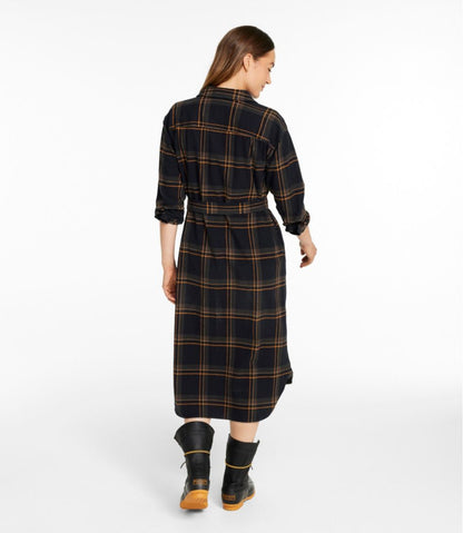 Women's Signature Camp Flannel Midi Dress / L.L.Bean
