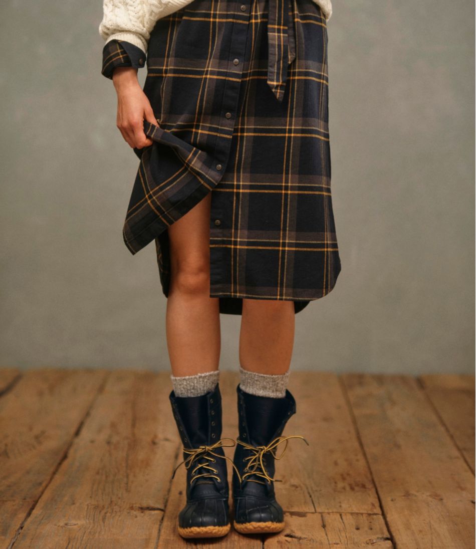 Women's Signature Camp Flannel Midi Dress / L.L.Bean