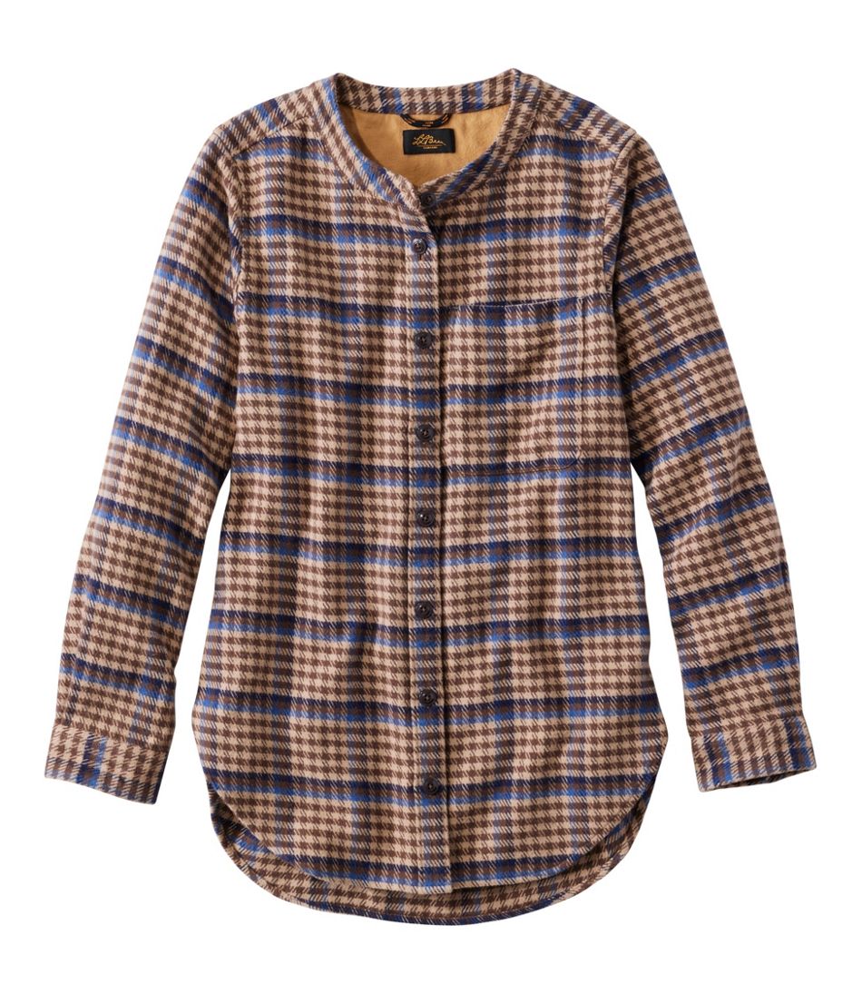 Women's Signature 1933 Collarless Chamois Tunic, Plaid / L.L.Bean