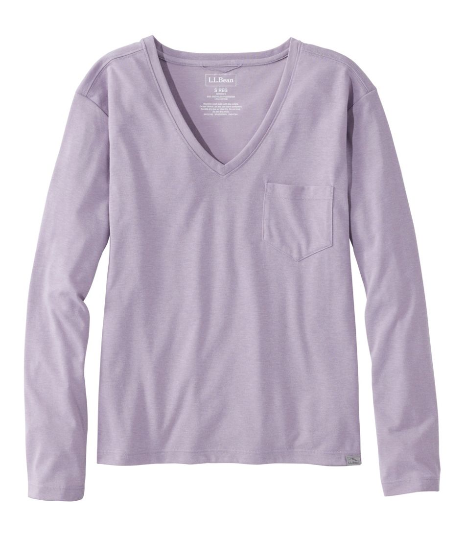 Women's Vista Camp V-Neck Pocket Tee, Long-Sleeve / L.L.Bean