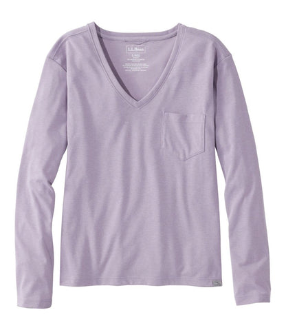 Women's Vista Camp V-Neck Pocket Tee, Long-Sleeve / L.L.Bean