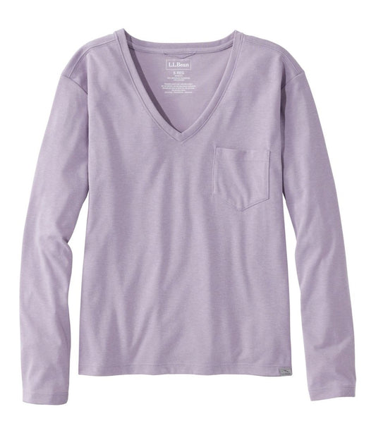 Women's Vista Camp V-Neck Pocket Tee, Long-Sleeve / L.L.Bean