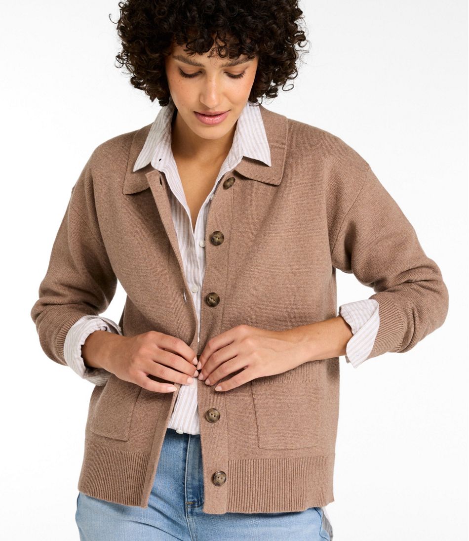 Women's Wicked Soft Cotton/Cashmere Cardigan / L.L.Bean