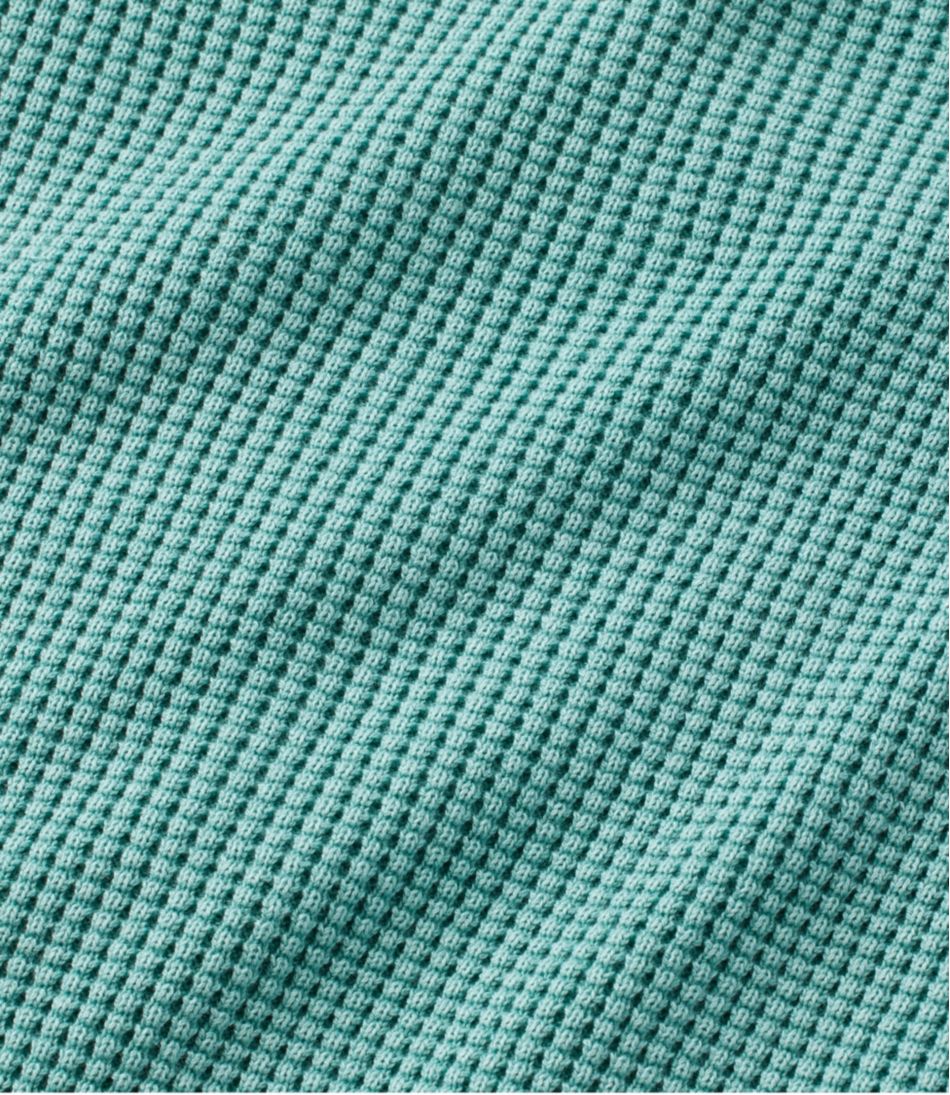 Women's Sunwashed Waffle Sweater, Splitneck / L.L.Bean