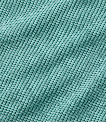 Women's Sunwashed Waffle Sweater, Splitneck / L.L.Bean