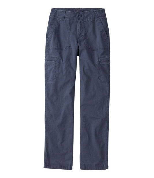 Women's 207 Vintage Cotton Canvas Pants, Mid-Rise Straight-Leg Cargo Lined / L.L.Bean