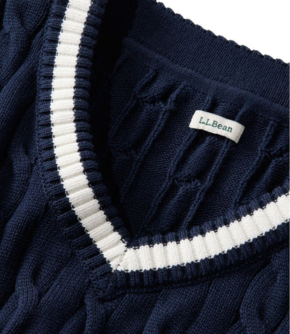Women's The Original Double L® Sweater, Cable V-Neck / L.L.Bean