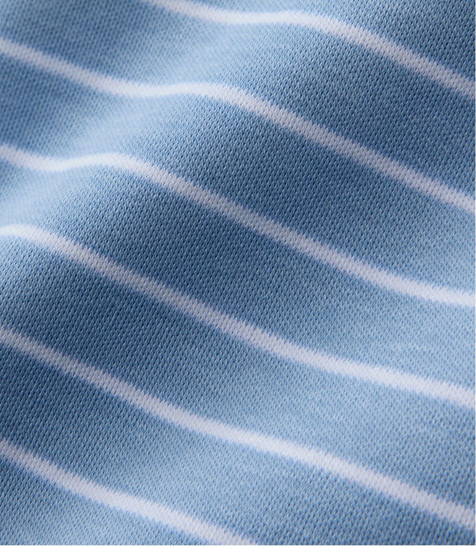 Women's Pima Cotton Tee, Long-Sleeve Crewneck Cardigan Stripe / L.L.Bean