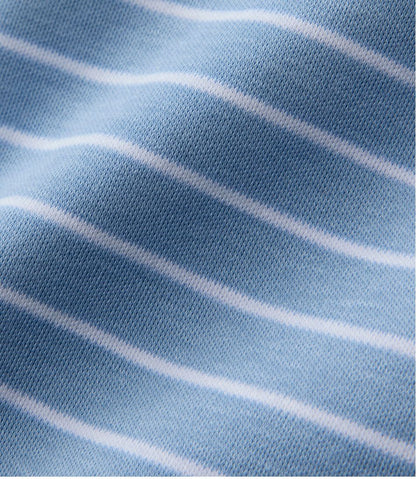 Women's Pima Cotton Tee, Long-Sleeve Crewneck Cardigan Stripe / L.L.Bean