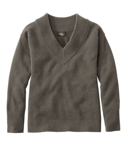 Women's Signature Premium Essential Cashmere Sweater, Relaxed V-Neck / L.L.Bean