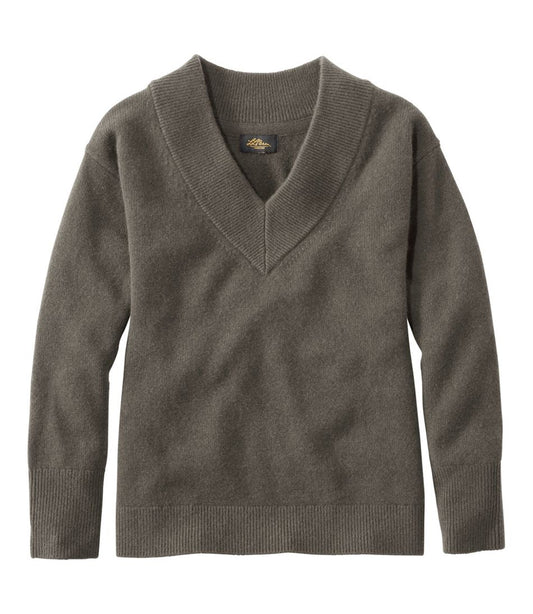 Women's Signature Premium Essential Cashmere Sweater, Relaxed V-Neck / L.L.Bean