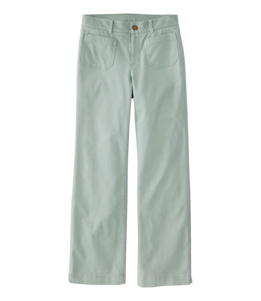 Women's Comfort Stretch Patch Pocket Pants, Mid-Rise Wide Straight-Leg Chino / L.L.Bean