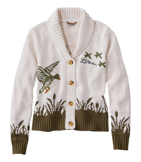 Women's Signature Original Cotton Sweater, Shawl Cardigan Novelty / L.L.Bean