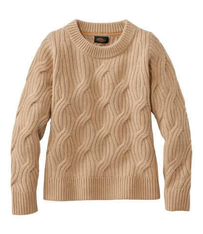 Women's Signature Premium Cashmere Cable Sweater, Crewneck / L.L.Bean