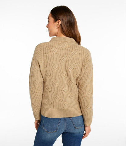 Women's Signature Premium Cashmere Cable Sweater, Crewneck / L.L.Bean