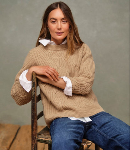 Women's Signature Premium Cashmere Cable Sweater, Crewneck / L.L.Bean