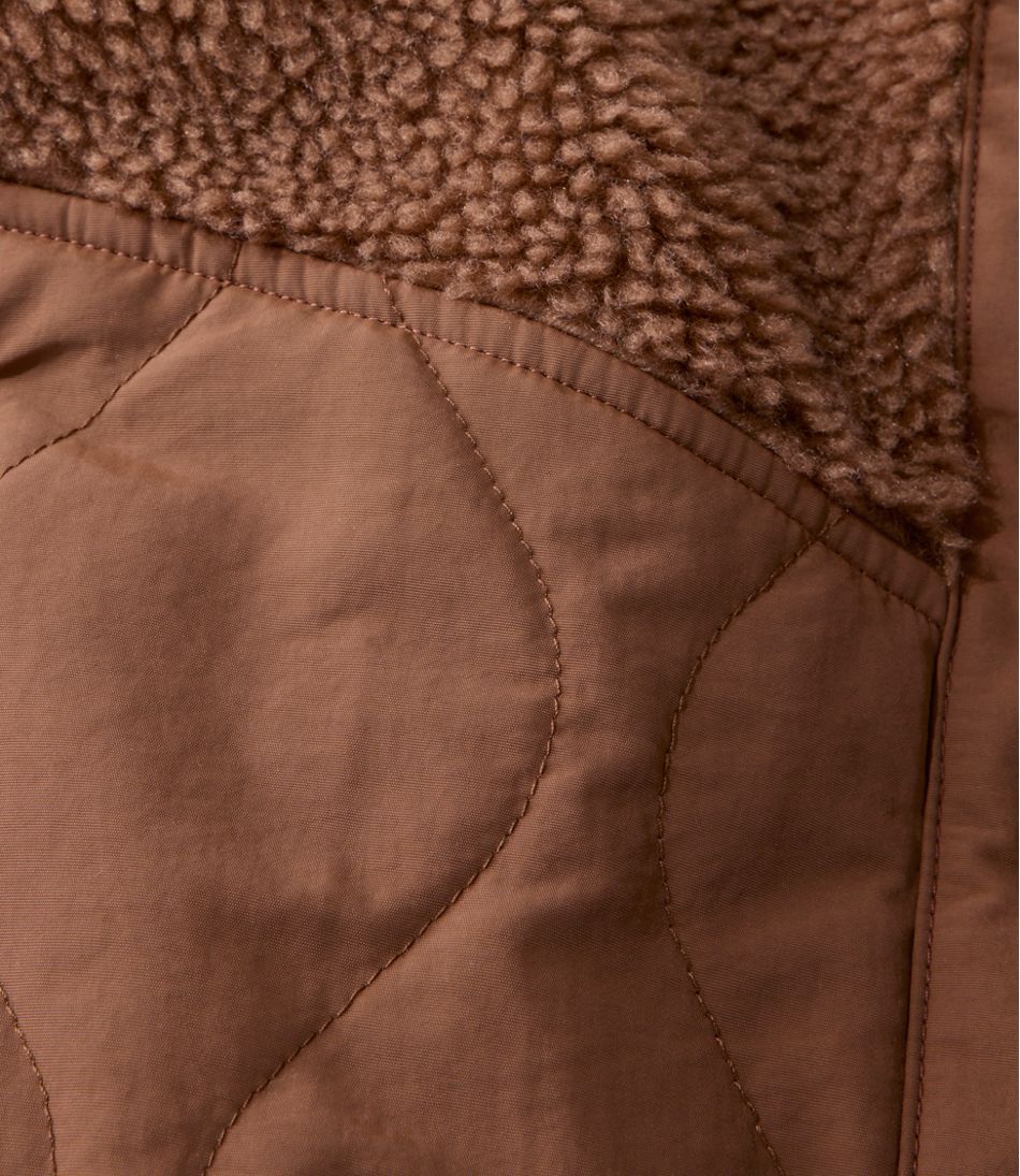 Women's Bean's Mixed Media Sherpa Fleece Jacket / L.L.Bean
