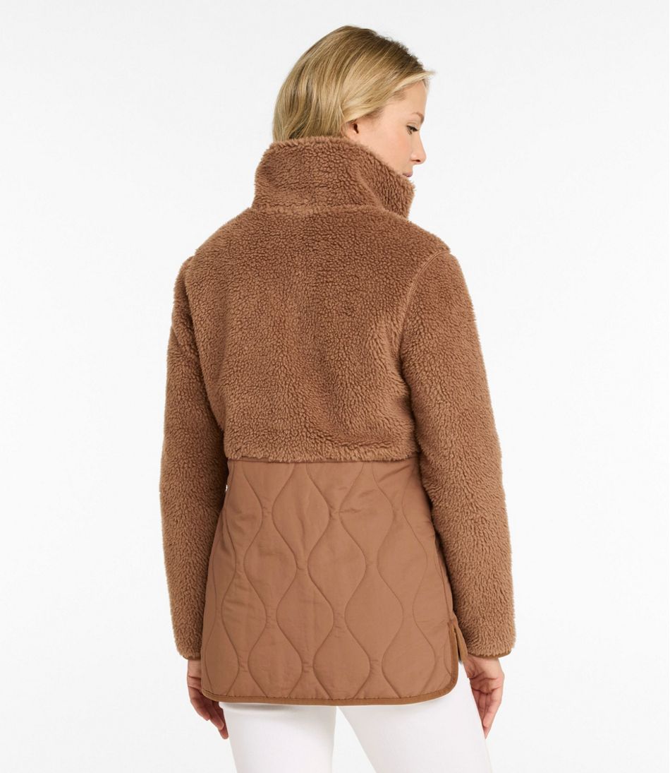 Women's Bean's Mixed Media Sherpa Fleece Jacket / L.L.Bean