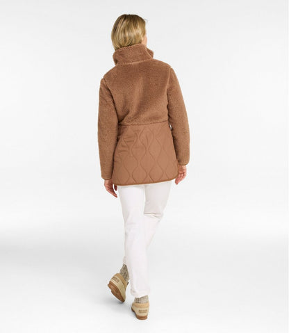 Women's Bean's Mixed Media Sherpa Fleece Jacket / L.L.Bean