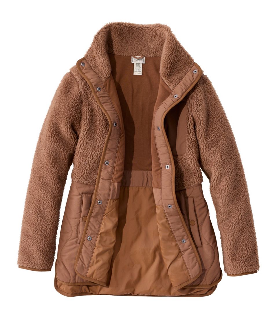 Women's Bean's Mixed Media Sherpa Fleece Jacket / L.L.Bean