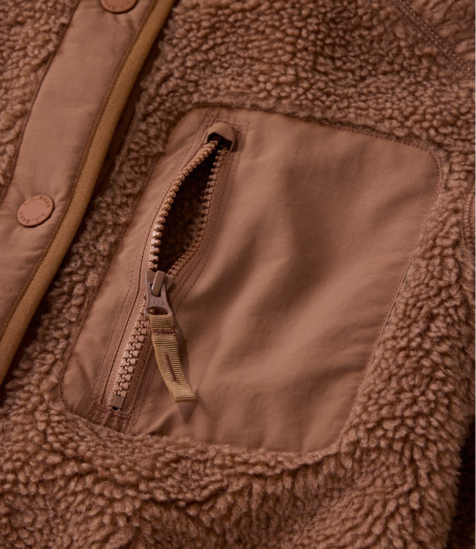 Women's Bean's Mixed Media Sherpa Fleece Jacket / L.L.Bean