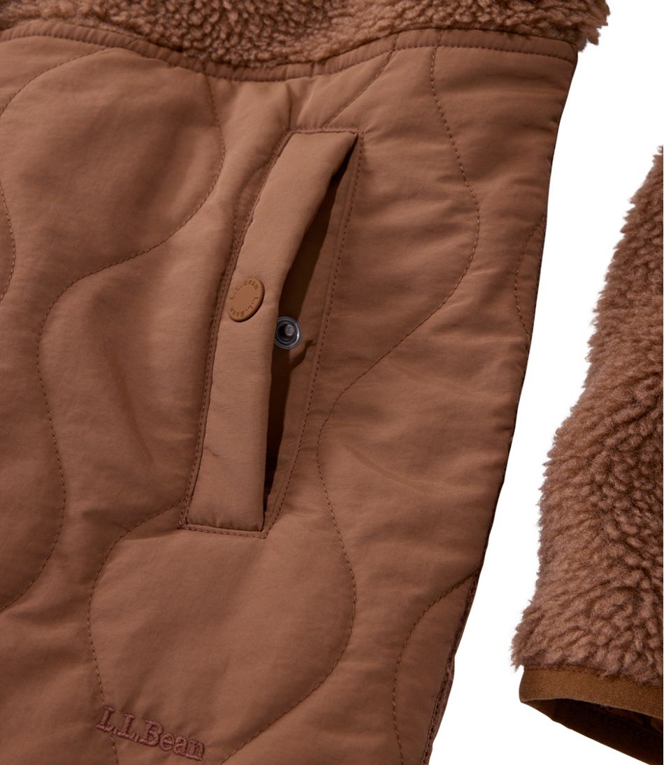 Women's Bean's Mixed Media Sherpa Fleece Jacket / L.L.Bean
