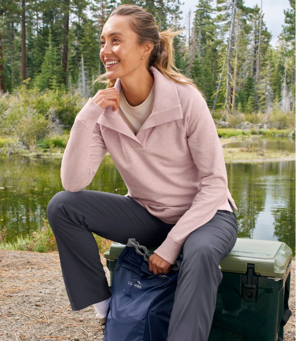 Women's Bean's Cozy Splitneck Pullover Sweatshirt / L.L.Bean