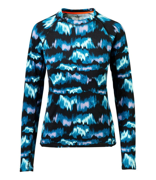 Women's Heavyweight Base Layer Crew Top, Print / L.L.Bean