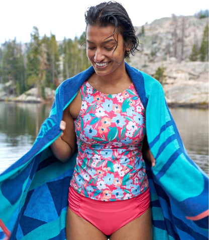 Women's BeanSport Highneck Tankini Top, Print / L.L.Bean