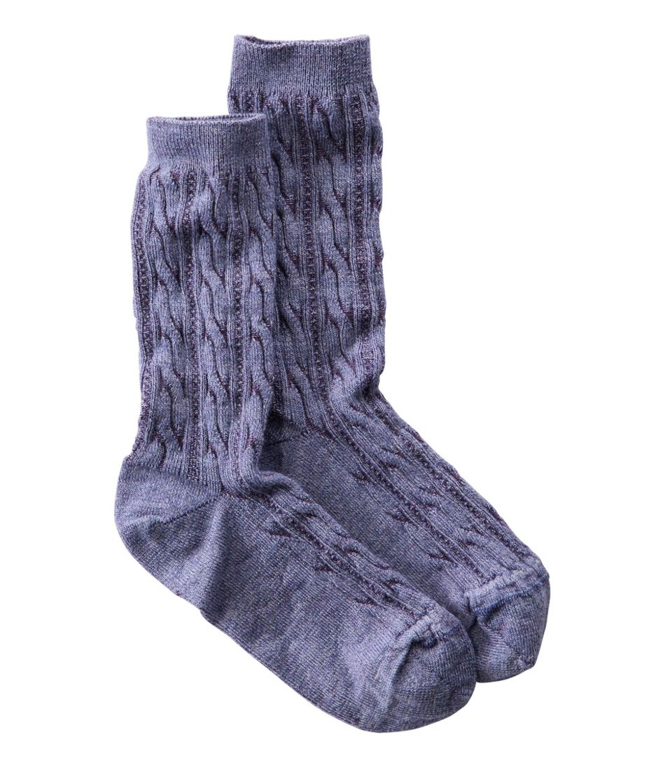 Women's Smartwool Everyday Cable Crew Socks / L.L.Bean
