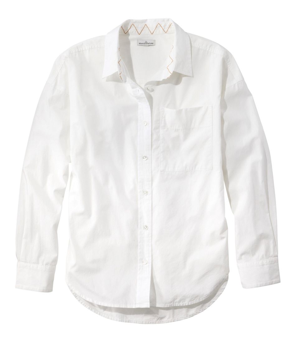 Women's Signature Premium Essential Poplin Shirt, Long-Sleeve / L.L.Bean
