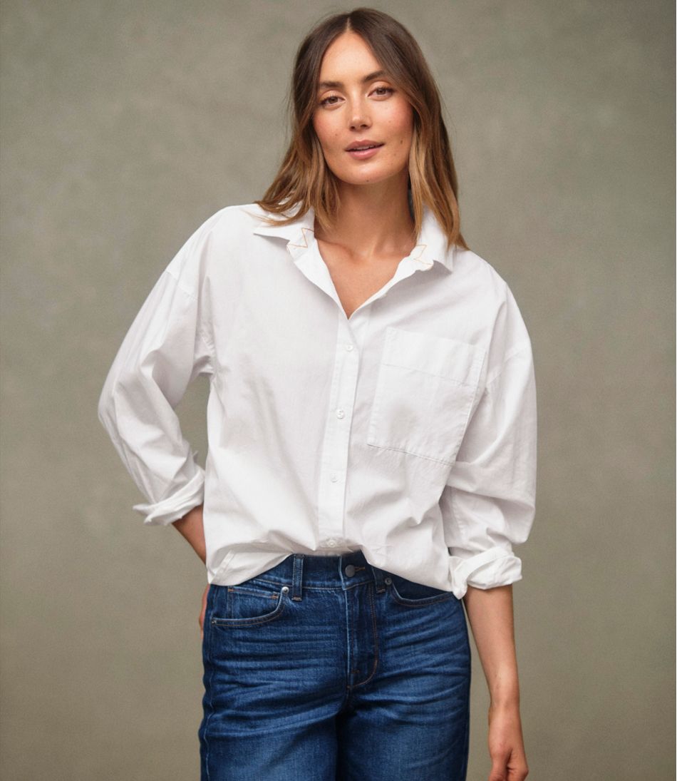 Women's Signature Premium Essential Poplin Shirt, Long-Sleeve / L.L.Bean